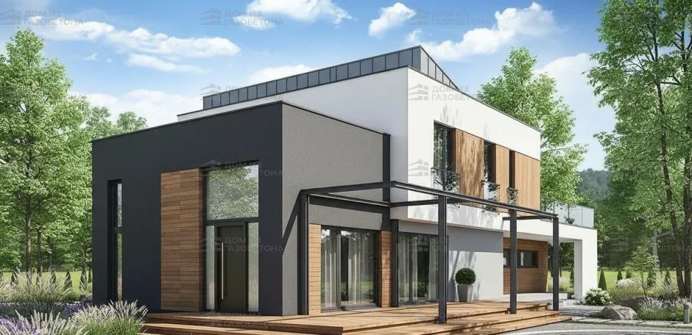 Проект Двухэтажный дом 6 на 23, 178 м2