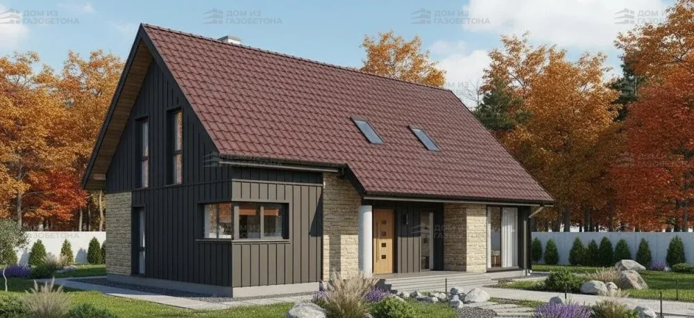 Проект Двухэтажный дом 14 на 10, 171 м2