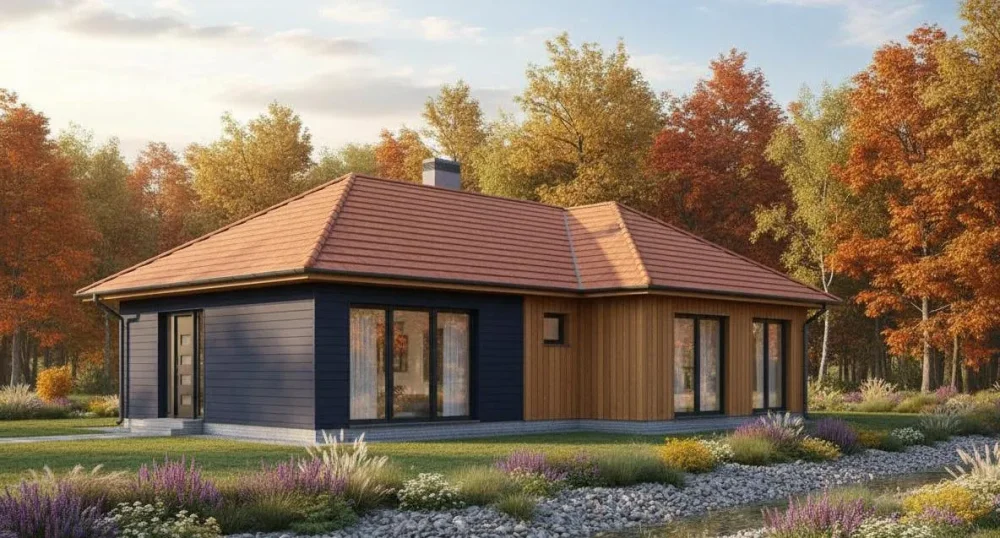 Проект Одноэтажный дом 13 на 12, 119 м2