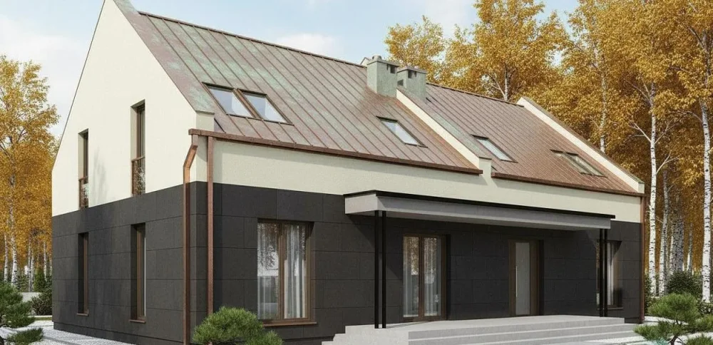 Проект Двухэтажный дом 17 на 13, 143 м2