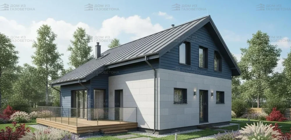 Проект Одноэтажный дом 13 на 8, 79 м2