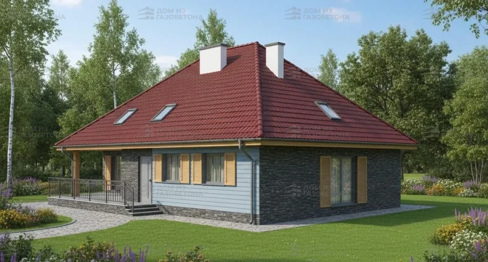 Проект Двухэтажный дом 10 на 14, 228 м2