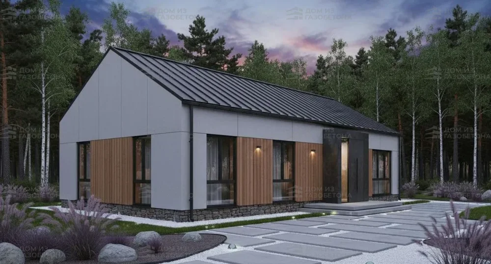 Проект Одноэтажный дом 13 на 18, 151 м2