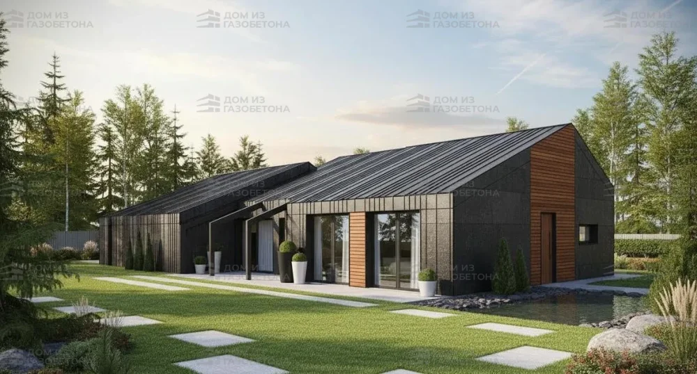 Проект Одноэтажный дом 12 на 22, 148 м2