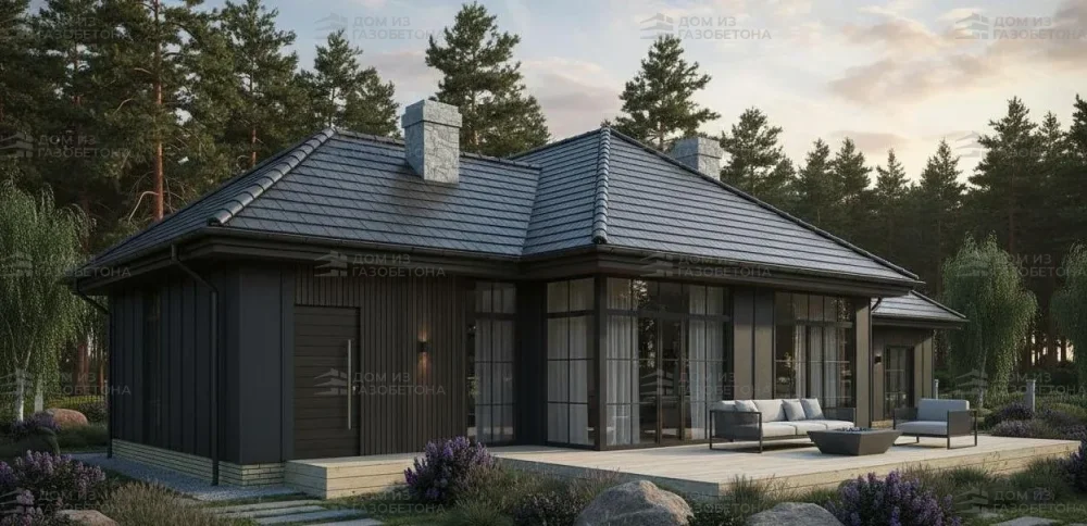 Проект Двухэтажный дом 10 на 10, 100 м2