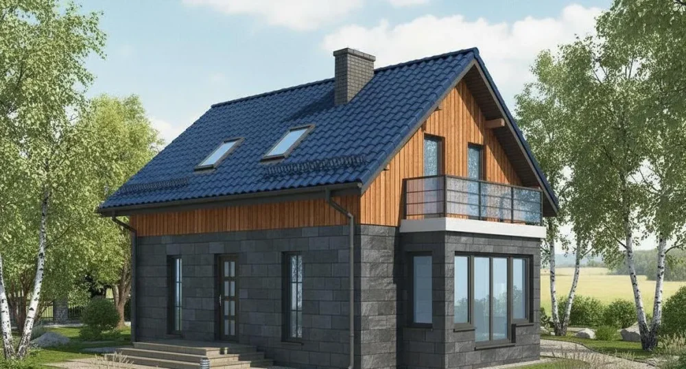 Проект Двухэтажный дом 7 на 12, 143 м2