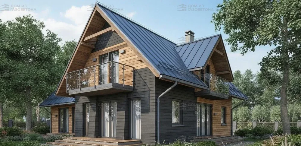 Проект Двухэтажный дом 24 на 11, 154 м2