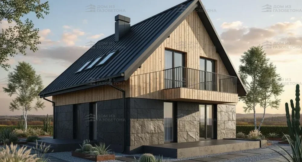 Проект Двухэтажный дом 10 на 11, 128 м2