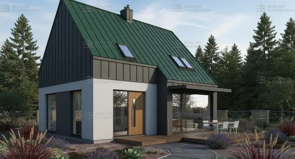 Проект Двухэтажный дом 11 на 11, 114 м2