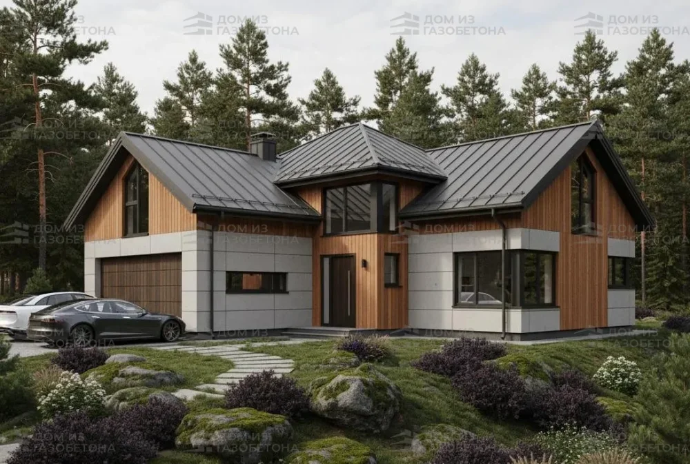 Проект Двухэтажный дом 20 на 13, 234 м2