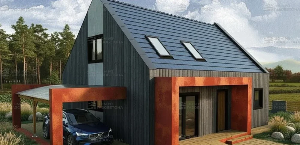 Проект Двухэтажный дом 10 на 9, 126 м2