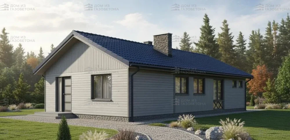 Проект Одноэтажный дом 10 на 17, 115 м2