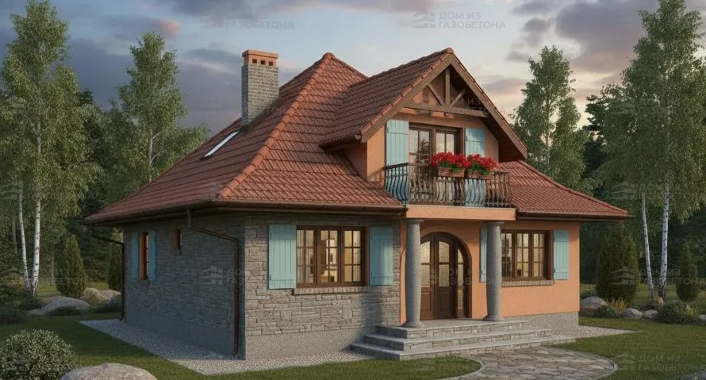 Проект Двухэтажный дом 11 на 14, 153 м2